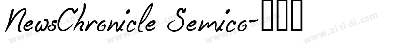 NewsChronicle Semico字体转换